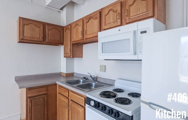 1 bed, 1 bath, 410 sqft, $610, Unit 406