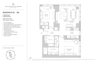 2 beds, 2 baths, 1,123 sqft, $8,750, Unit 15L