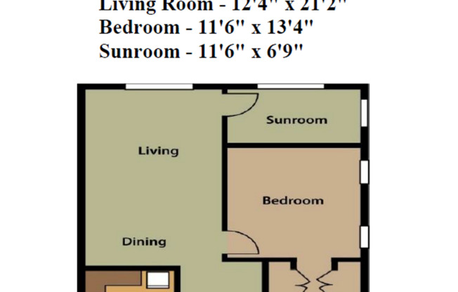 1 bed, 1 bath, 871 sqft, $1,150, Unit 2798-1