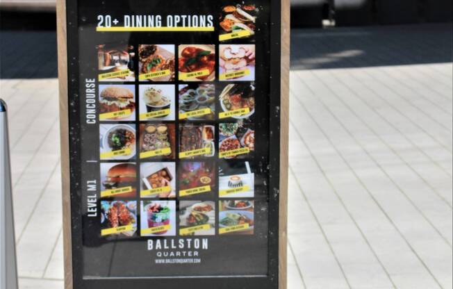 Numerous Dining Choices at Ballston Quarter
