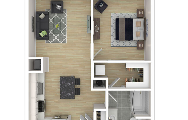 1 bed, 1 bath, 630 sqft, $4,081