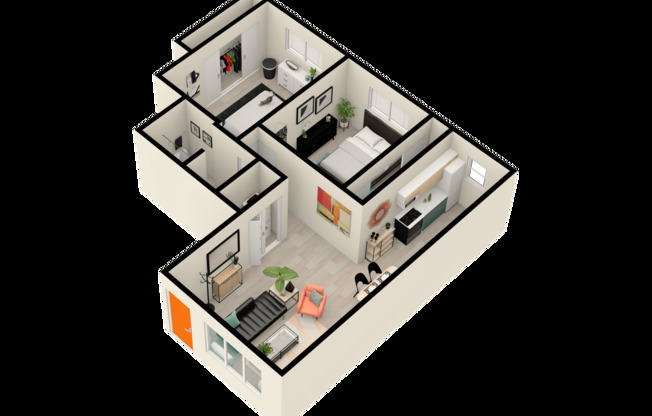 2 beds, 1 bath, 770 sqft, $1,725, Unit 505