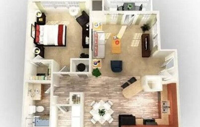 1 bed, 1 bath, 760 sqft, $1,349