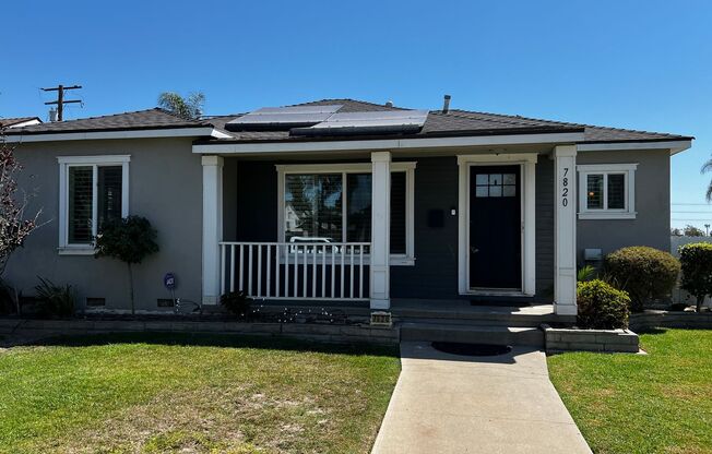 3 Bed 2 Bath Home For Rent in an Excellent Part Pico Rivera with Solar Panels