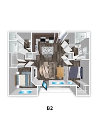 2 beds, 2 baths, 1,131 sqft, $1,399