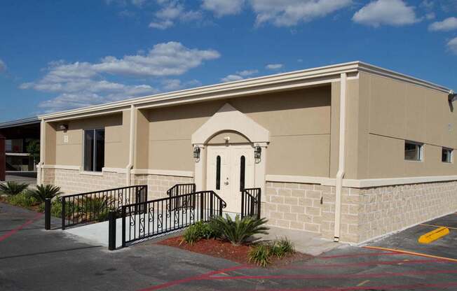 Building Entrance at Willow Creek Apartments, Houston, TX, 77012