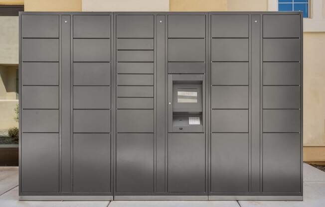 Package Lockers at Bella Victoria Apartments in Mesa Arizona January 2021