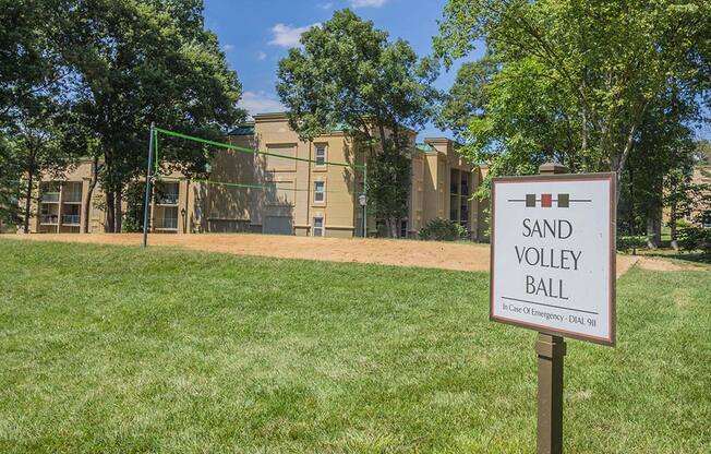 Volleyball Court With Sand at Stuart Woods, Herndon, Virginia