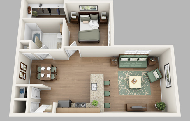 1 bed, 1 bath, 502 sqft, $1,950, Unit 250