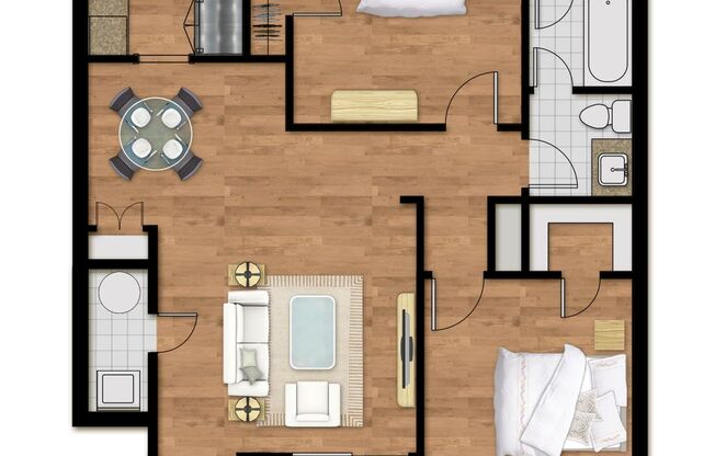 2 beds, 1.5 baths, 934 sqft, $1,150, Unit 79