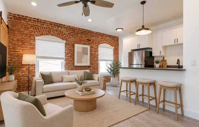 12th St Apartments | Newly Remodeled Apartments with Brick Exposure