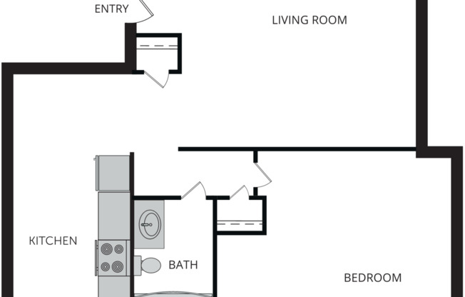 1 bed, 1 bath, 735 sqft, $1,381