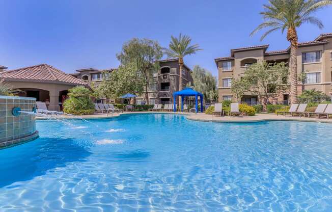 Swimming Pool With Relaxing Sundecks at The Preserve by Picerne, N Las Vegas, NV