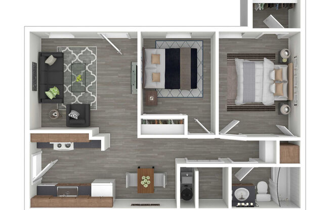 2 beds, 1 bath, 950 sqft, $1,318