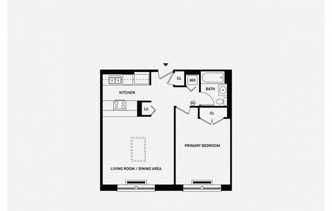 1 bed, 1 bath, $3,600, Unit PH-2