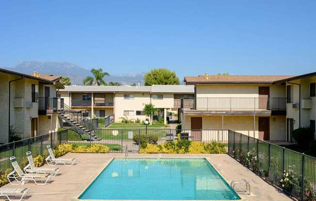 our apartments in a city have a swimming pool at Park Columbia Apts, California