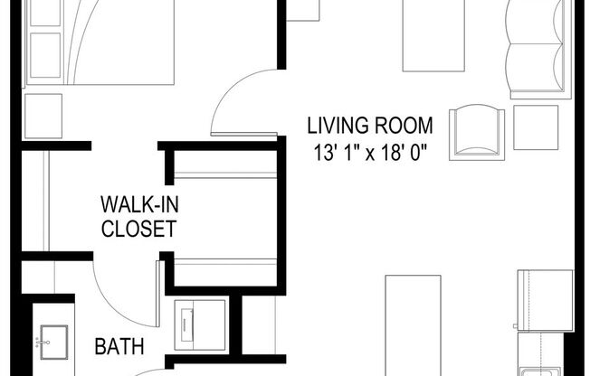 1 bed, 1 bath, 720 sqft, $1,470, Unit 321