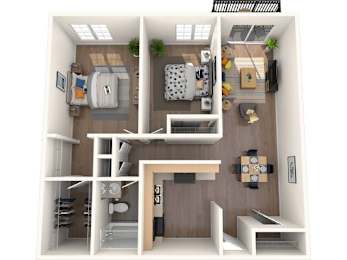 2 beds, 1 bath, 1,190 sqft, $1,750