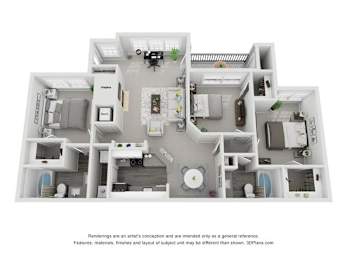 3 beds, 2 baths, 1,372 sqft, $1,540