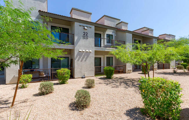 A building with the number 22 on it.