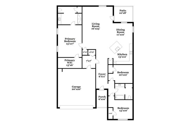 3 beds, 2 baths, 1,572 sqft, $1,945, Unit 612 Trinity Trl