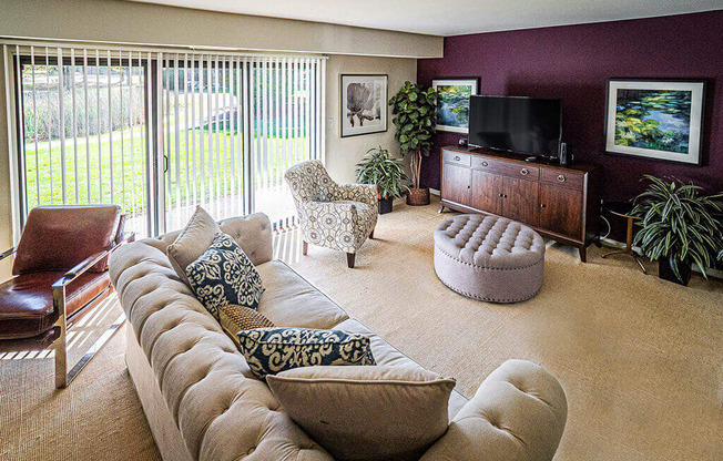 Modern Living Room at The Lakes, Allentown, Pennsylvania