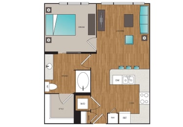 1 bed, 1 bath, 780 sqft, $2,936