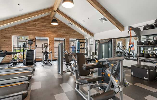 Fitness center at Zera at Reed Crossing
