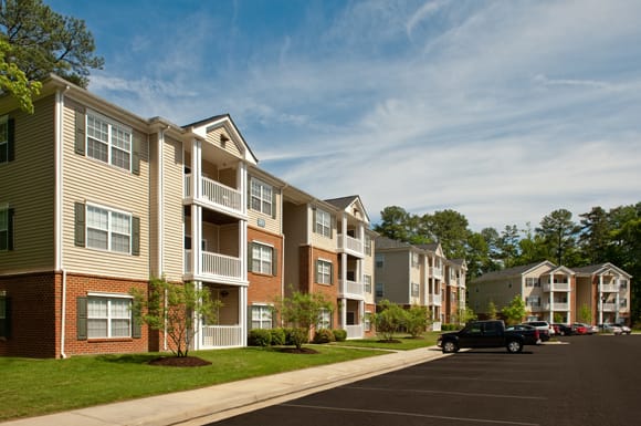 Apartment Buildings and Parking Lot