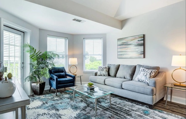 Open Floorplan Living Room with Oversized Windows