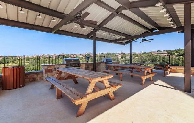 Al fresco dining space