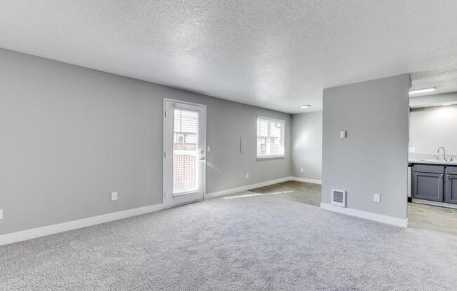 The Acres Living Room and Kitchen