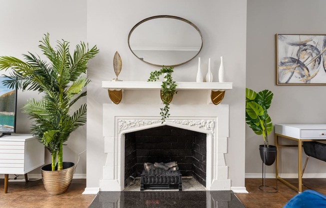 Fireplace in Select Units at Park Heights by the Lake Apartments, Chicago, IL