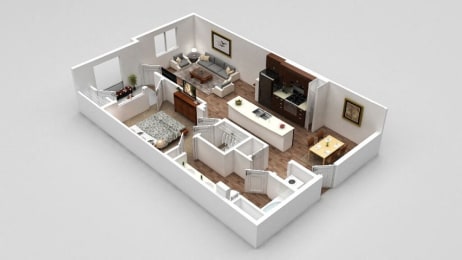 1 bed, 1 bath, 786 sqft, $2,997