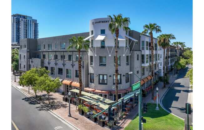 exterior view of Roosevelt Square apartments