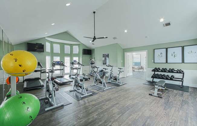 Fitness Center Access  at Oaks at Greenview, Houston, TX, 77015