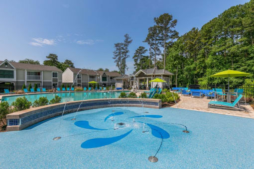 Secured Swimming Pool at Linkhorn Bay Apartments, Virginia Beach, VA, 23451