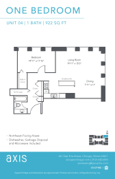 1 bed, 1 bath, $2,540