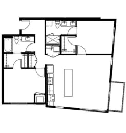 2 beds, 2 baths, 1,185 sqft, $2,495