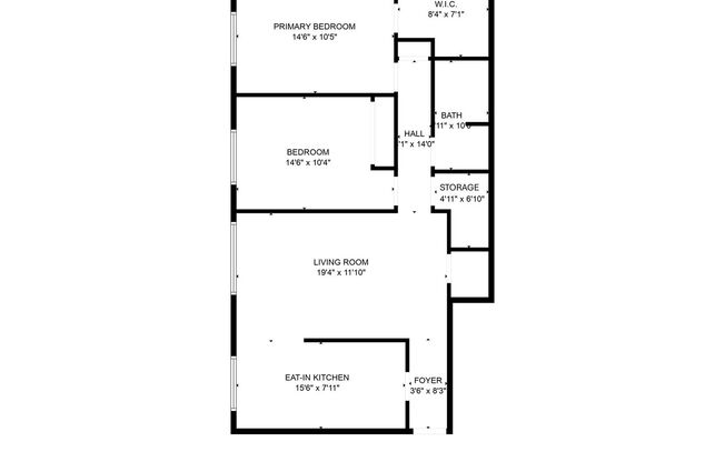 2 beds, 1 bath, 925 sqft, $750, Unit 3