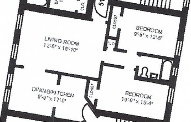 2 beds, 1 bath, 815 sqft, $1,945, Unit 511-3
