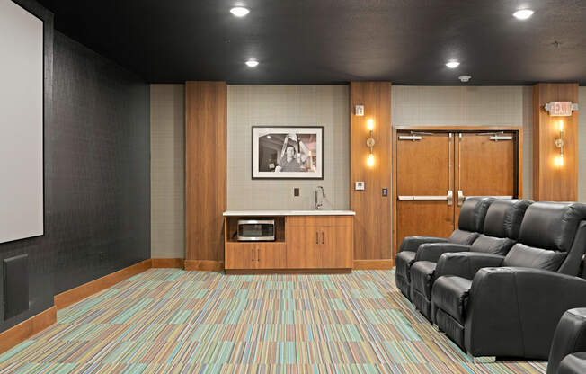 Theater Room at Nuvelo at Parkside Apartments