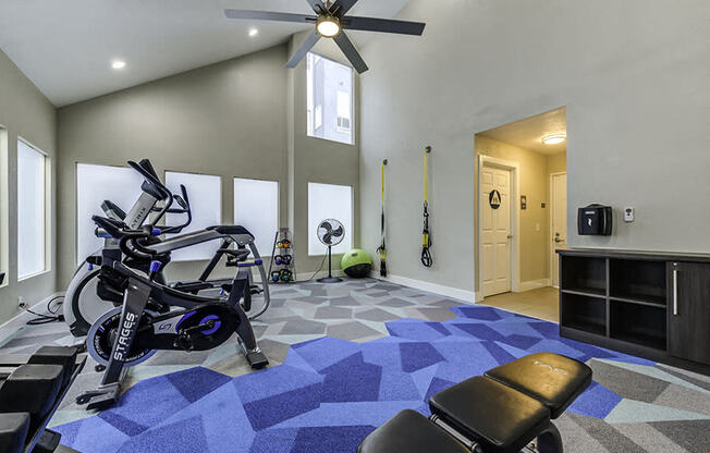 The Retreat Apartments l Gym with fitness equipment