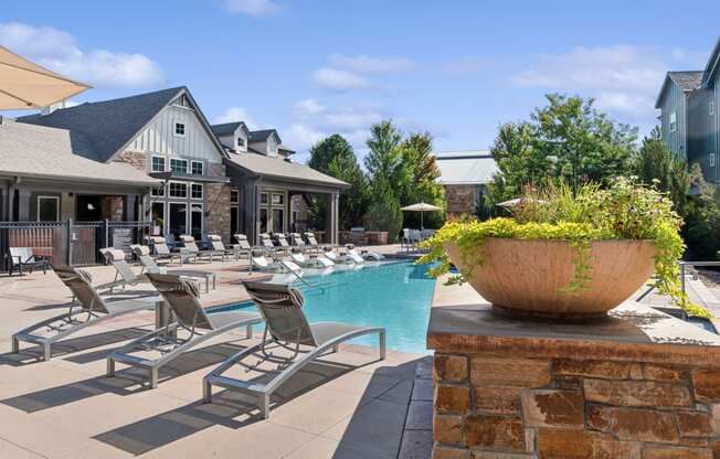 swimming pool at Berkshire Aspen Grove apartments