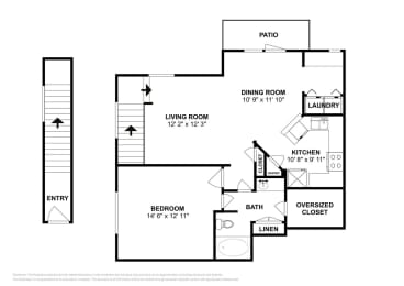 1 bed, 1 bath, 943 sqft, $1,121