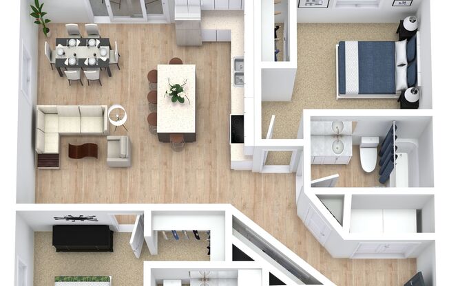 2 beds, 2 baths, 1,142 sqft, $1,720, Unit 329