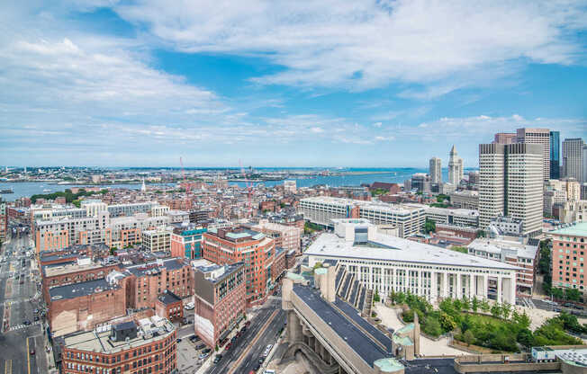 Views of View of North End and Boston Harbor