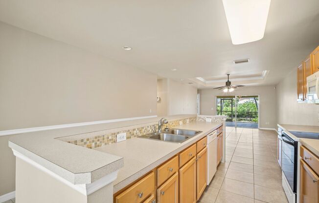 Spacious and updated 3-bedroom, 2-bath duplex in Cape Coral with freshwater canal