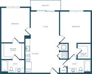 2 beds, 2 baths, 1,144 sqft, $3,204