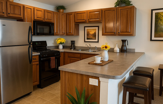 2 beds, 1 bath, $1,130, Unit B-315